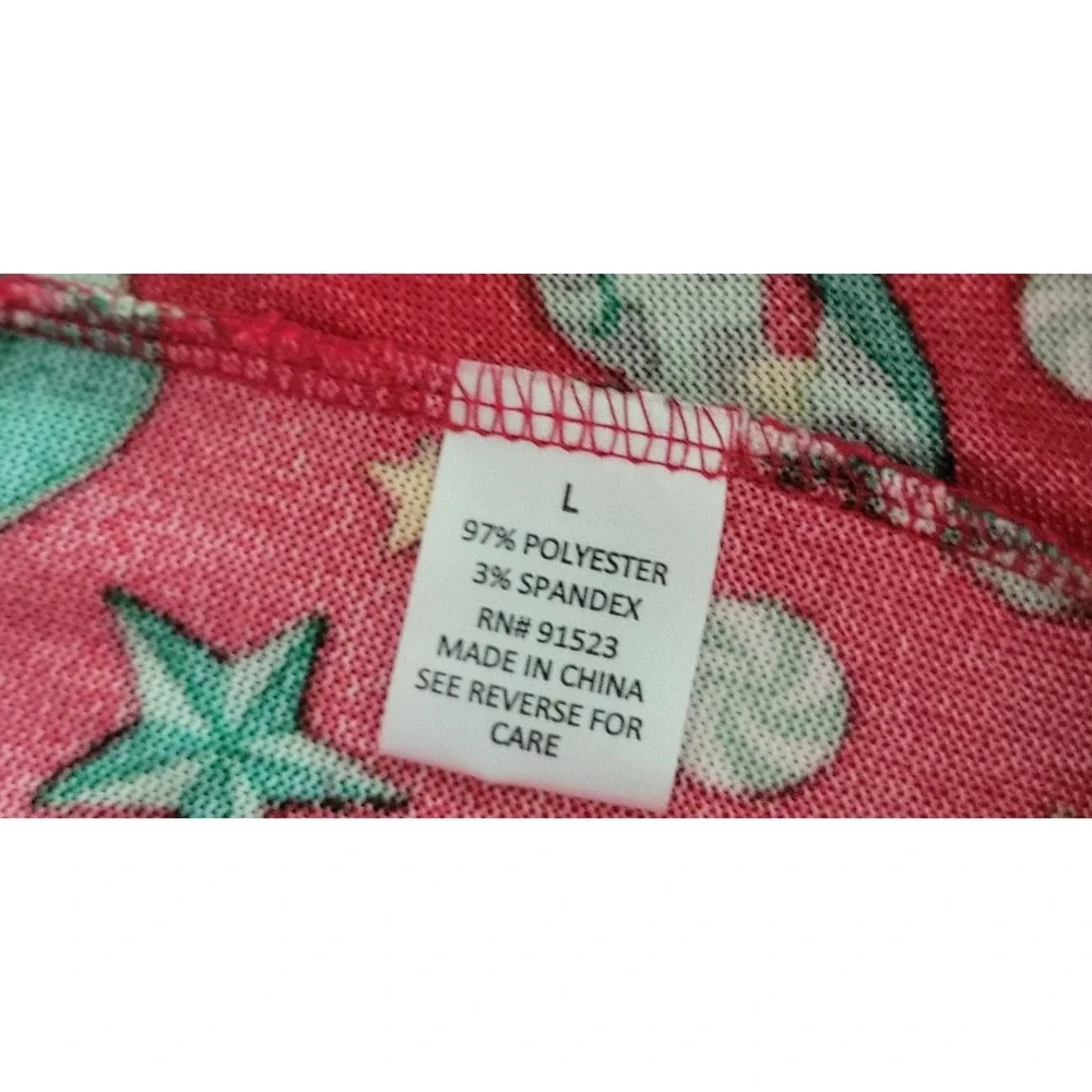 Magical Season Men's Red Gingerbread Christmas Pajama Pants Large NWT